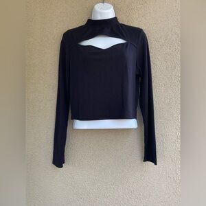 AMP long sleeve cropped shirt